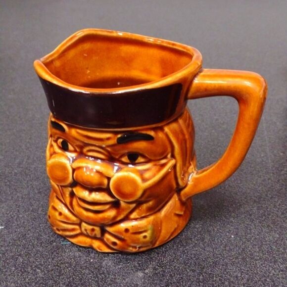 Vintage Benjamin‎ Franklin 3D Brown Creamer and Sugar Pot Made in Japan - Picture 6 of 12